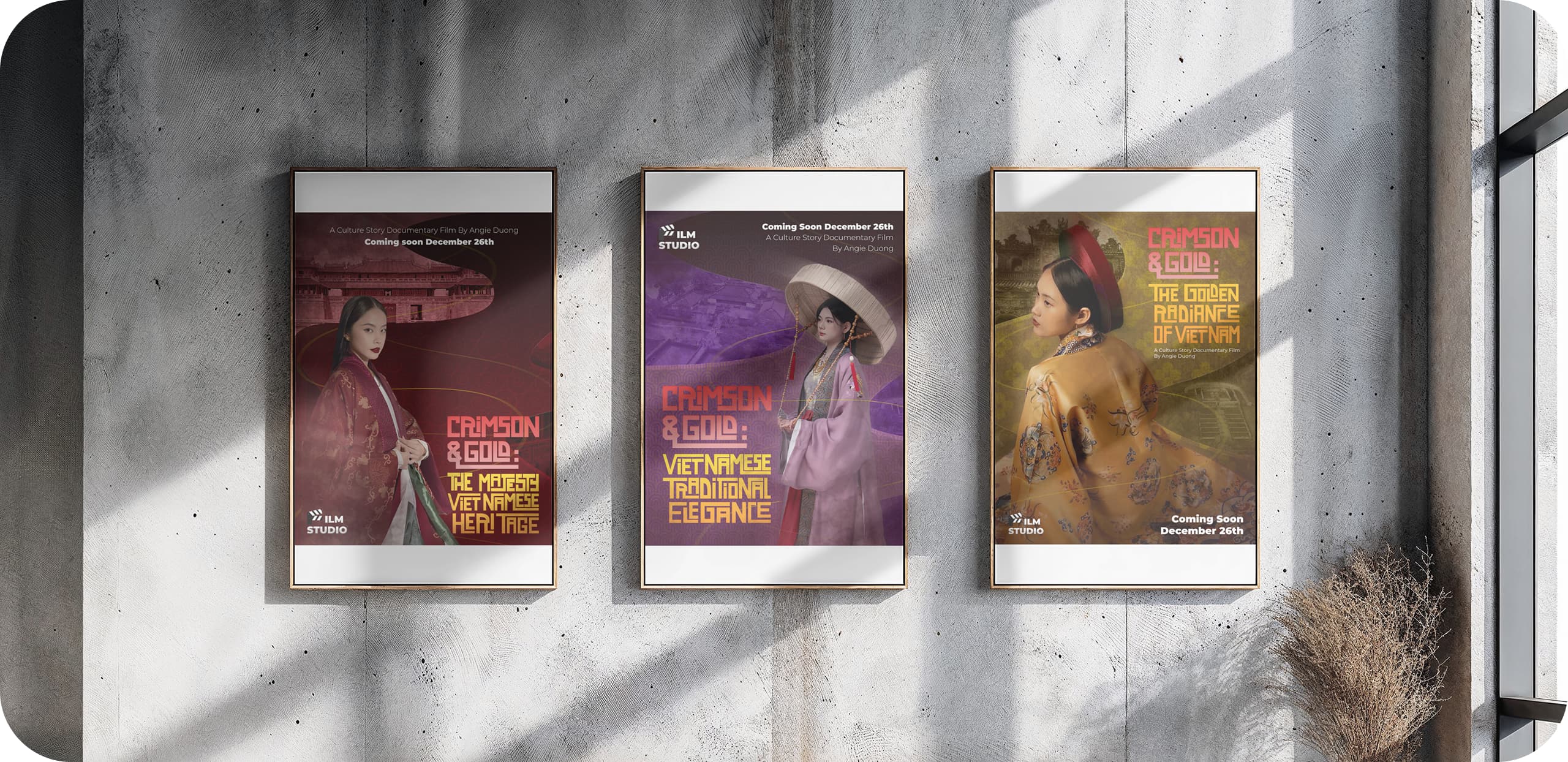 Crimson & Gold poster series