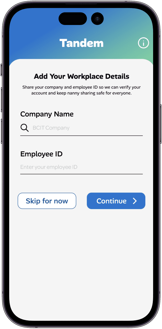 Add Workplace Details
