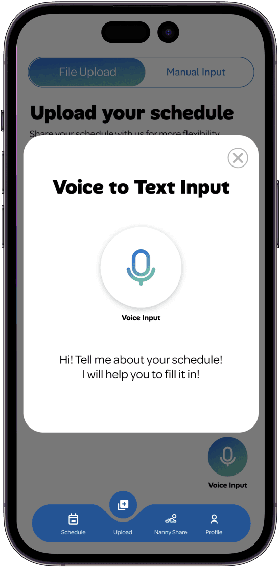 Upload Schedule · Voice