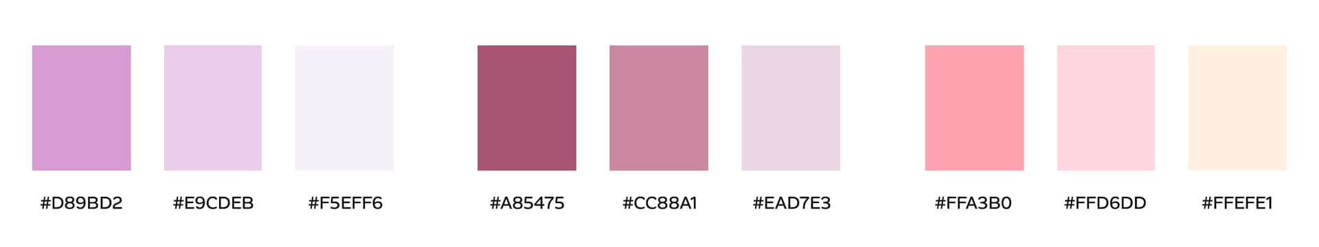 TeaTiny colour palette